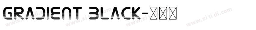 gradient black字体转换